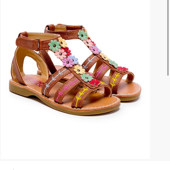 Girls Floral Sandals - Picture 1 of 1